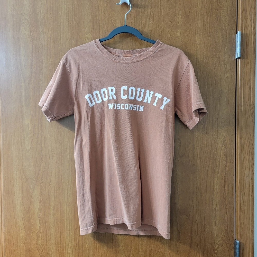 BOGO Comfort Colors Door County Wisconsin Crewneck T-Shirt Size Small